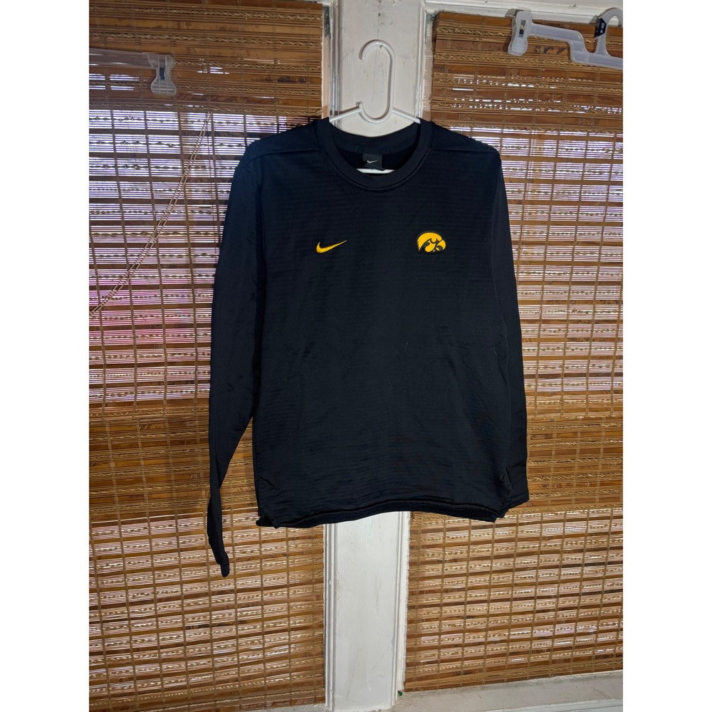Nike Iowa Hawkeyes Long Sleeve Crewneck Shirt‎ Black Youth Size S